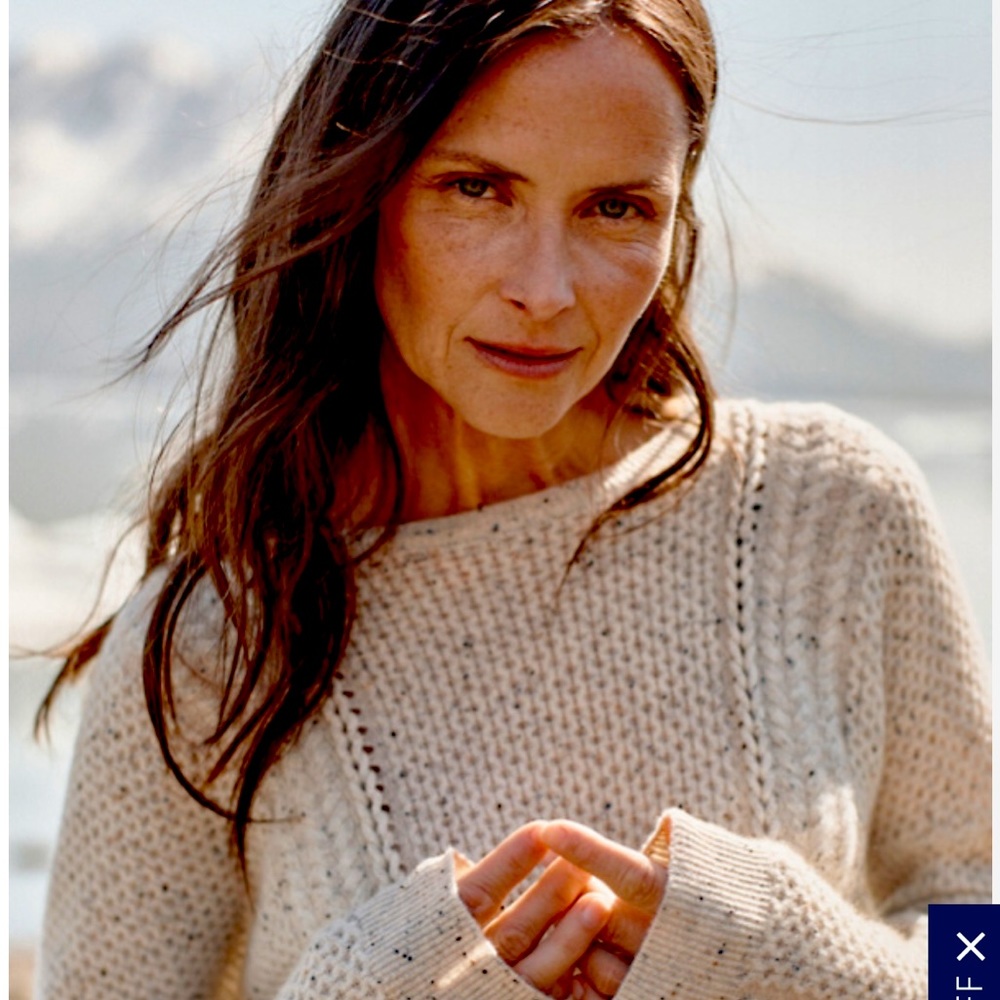 NWOT Garnet Hill pure cashmere sweater, size M